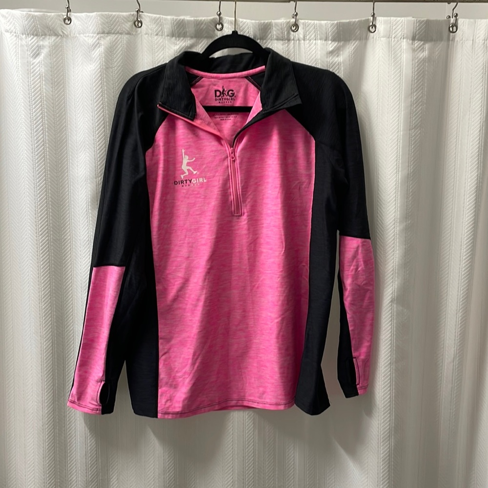 1/4 zip Pink & Black ‘Dirty Girl Mud Run’